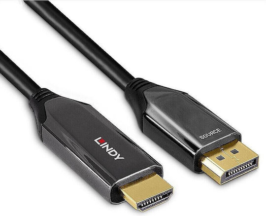 Lindy Cable DisplayPort male - 3m Μαύρο (40932)