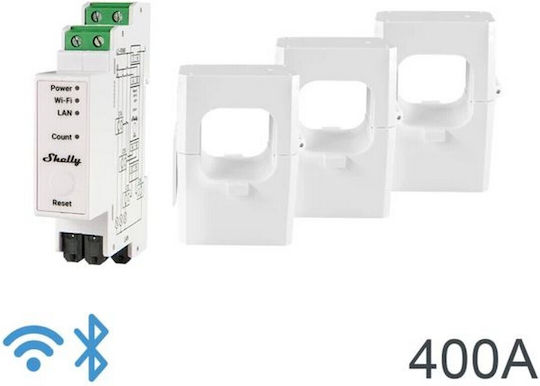 Shelly Pro Όργανο Μέτρησης Ηλεκτρολογικού Πίνακα 400A 3EM-400