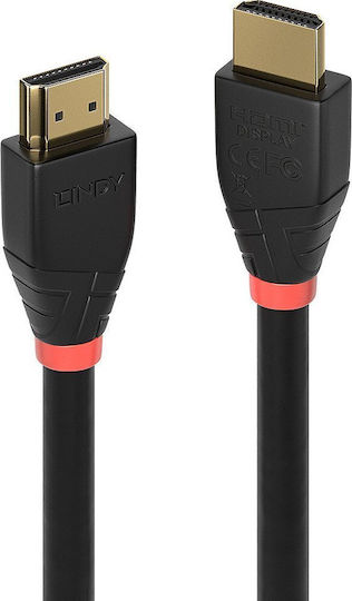 Lindy HDMI 2.0 Cable HDMI male - HDMI male 7.5m Μαύρο 41016