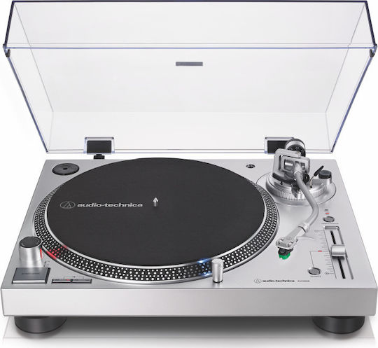 Audio Technica AT-LP120XUSB Πικάπ με Direct Drive και Προενίσχυση Ασημί