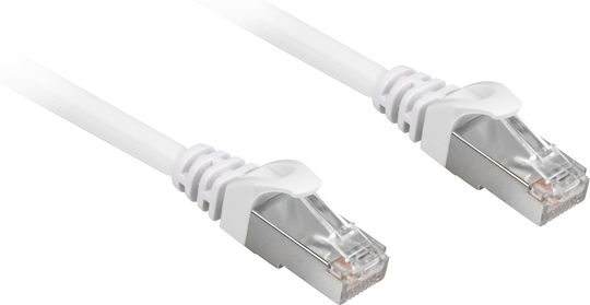 Sharkoon S/FTP Cat.6a Cable 1m Λευκό