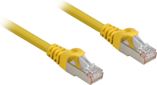 Sharkoon S/FTP Cat.6a Cable 1m Κίτρινο