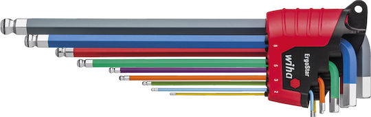 Wiha Σετ 9 Κλειδιά Allen σε Σχήμα L 41979