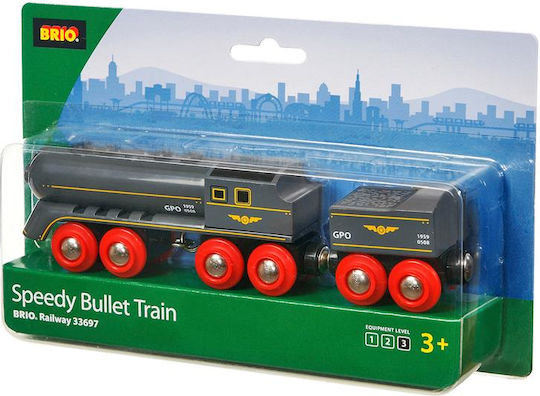 Brio Toys Speedy Bullet Train Τρενάκι από Ξύλο για 3+ Ετών 33697