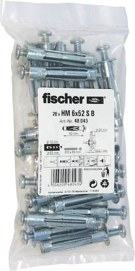 fischer Ούπα Μεταλλικό 12x52mm 20τμχ 48043