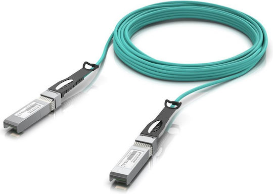 Ubiquiti Direct Attach Copper Καλώδιο Δικτύου Ethernet 10m Πράσινο 1τμχ UACC-AOC-SFP28-10M