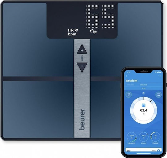 Beurer Smart Ζυγαριά 180kg με Bluetooth Μαύρη 76009