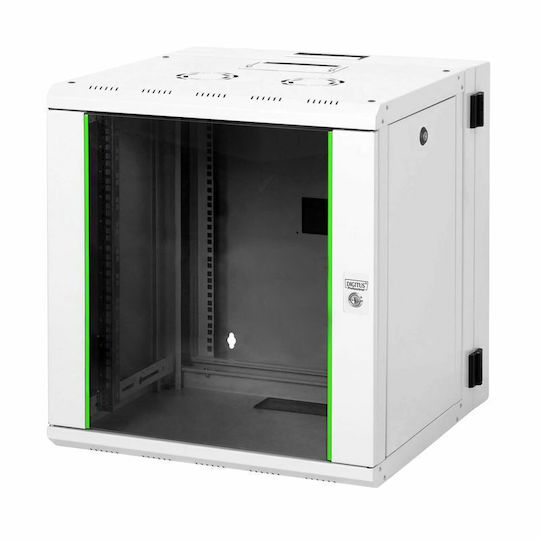Digitus Unique Επιτοίχια Καμπίνα Rack 12U 60x60cm DN-19 12-U-3