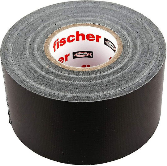 fischer Αυτοκόλλητη Υφασμάτινη Ταινία Μαύρη 25mx48mm 509110