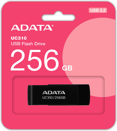 Adata UC310 256GB USB 3.2 Stick Μαύρο