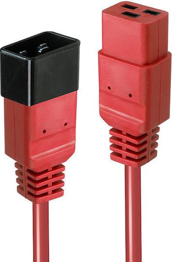 Lindy IEC C19 - IEC C20 Cable 2m Κόκκινο 30124