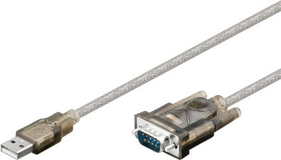 Goobay Καλώδιο RS232 9-pin male σε USB-A 1.5m (95435)