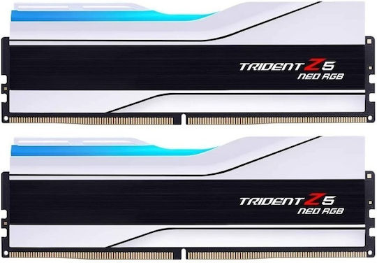 G.Skill Trident Z5 Neo RGB DDR5 32GB RAM με 2x16GB Modules και Ταχύτητα 6400 για Desktop F5-6400J3239G16GX2-TZ5NRW