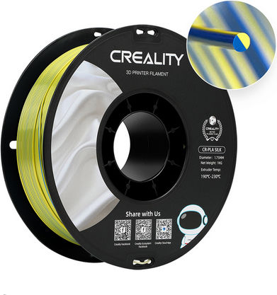 Creality3D PLA 3D Printer Filament 1.75mm Gold-Silver 1kg 3301120012
