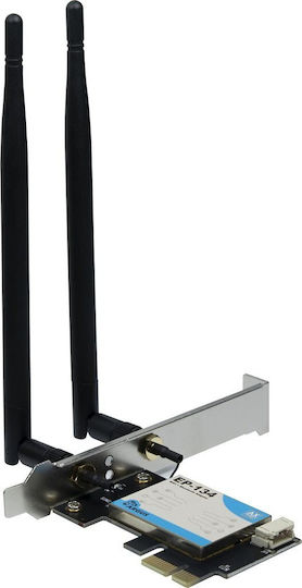 Κάρτα Δικτύου Inter-tech Wi-fi 6 Pcie Adapter Ep-134 Antenne Bluetooth 5.2