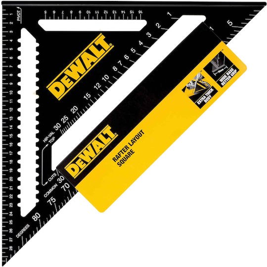 Dewalt Γωνιόμετρο Μαραγκών Αλουμινίου Μήκους 18εκ. DWHT25227-0