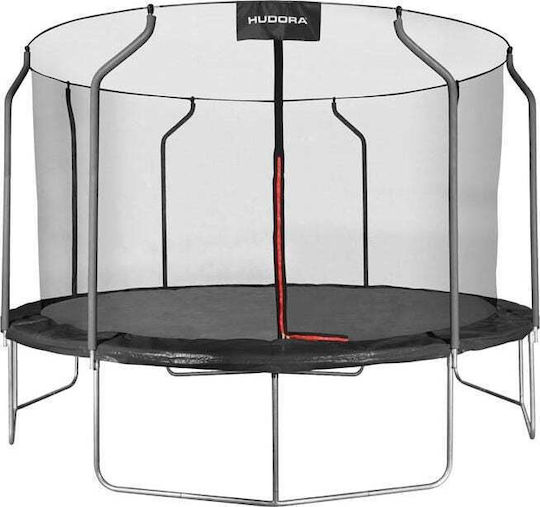 Hudora First 400V 64441 Τραμπολίνο Εξωτερικού Χώρου Διαμέτρου 400εκ. με Προστατευτικό Δίχτυ