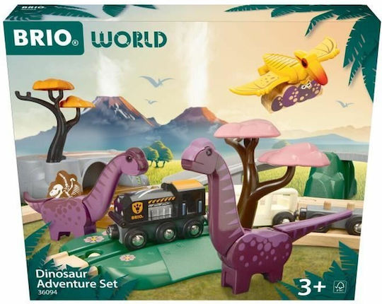 Brio Toys Δεινόσαυροι Σετ με Τρενάκι για 3+ Ετών