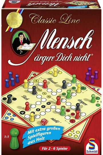 Επιτραπέζιο Παιχνίδι Classic Line: Mensch Ärgere Dich Nicht για 2-6 Παίκτες 49085 (GER) Schmidt Spiele