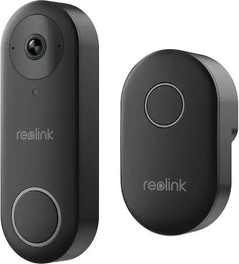 Reolink D340P Κουδούνι Πόρτας Συμβατό με Alexa Μαύρο