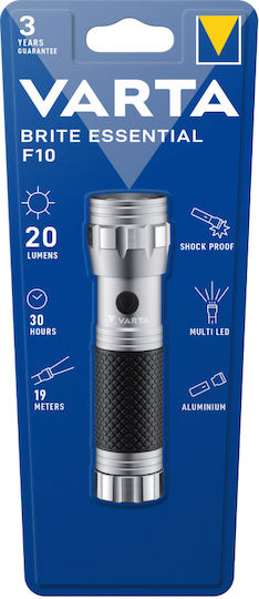 Varta Φακός LED με Μέγιστη Φωτεινότητα 20lm Brite Essential F10 15608201401
