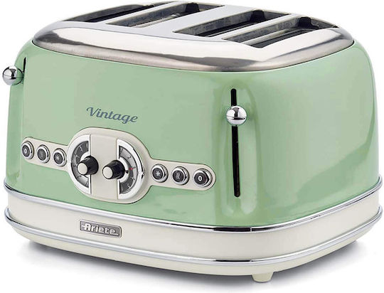 Ariete Vintage 00C015604AR0 Φρυγανιέρα 4 Θέσεων 1630W Πράσινη