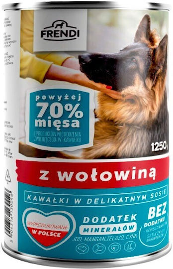Frendi Υγρή Τροφή Σκύλων σε Κονσέρβα με Βοδινό 1250gr