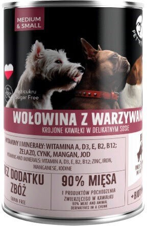 Pet Republic Υγρή Τροφή Σκύλων σε Κονσέρβα με Βοδινό και Λαχανικά χωρίς Σιτηρά & Γλουτένη 400gr
