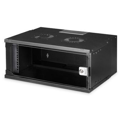 Digitus Επιτοίχια Καμπίνα Rack Μαύρο DN-49201