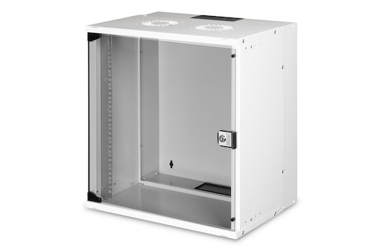 Digitus Επιτοίχια Καμπίνα Rack 12U Γκρι DN-49206