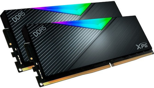 Adata XPG Lancer DDR5 RAM με 2x16GB Modules και Ταχύτητα 8000 για Desktop AX5U8000C3816G-DCLARBK