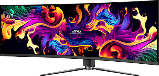 MSI 491CQPDE QD-OLED HDR Curved Monitor 49" 5120x1440 144Hz με Χρόνο Απόκρισης 0.03ms GTG