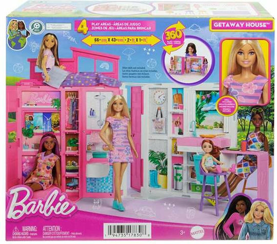 Barbie Getaway House Πλαστικό Κουκλόσπιτο HRJ77