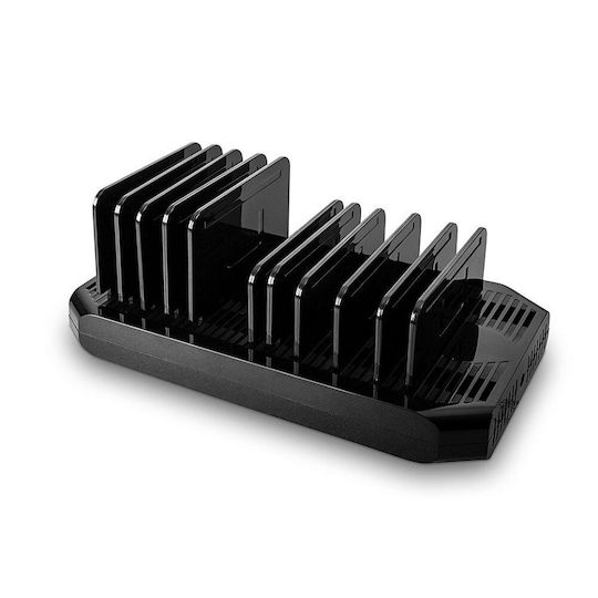 Lindy Βάση Φόρτισης με 8 Θύρες USB-A και 2 Θύρες USB-C 120W Quick Charge 3.0 σε Μαύρο χρώμα (73435)