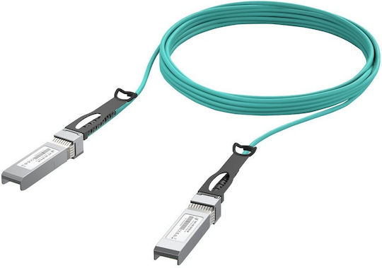 Ubiquiti Καλώδιο Οπτικής Ίνας SFP+ 5m Τιρκουάζ 1τμχ UACC-AOC-SFP28-5M