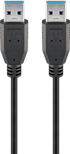 Goobay USB 3.0 Cable USB-A male - USB-A male Μαύρο 1.8m (93928)