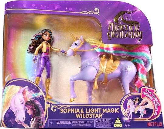 Spin Master Unicorn Academy Σετ Κούκλας Sophia & Light Magic Wildstar για 4+ Ετών 6067325