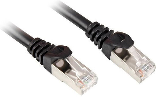 Sharkoon S/FTP Cat.6 Καλώδιο Δικτύου Ethernet 15m Μαύρο 1τμχ