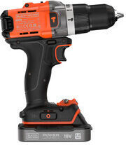 Black & Decker Κρουστικό Δραπανοκατσάβιδο Μπαταρίας 18V 1x2Ah BCD383D1XK-QW