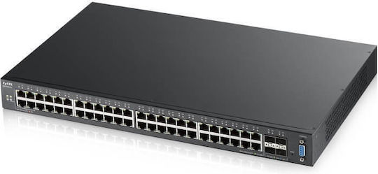 Zyxel XGS2210-52 Managed L2 PoE Switch με 48 Θύρες Gigabit (1Gbps) Ethernet και 4 SFP Θύρες