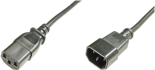 Digitus IEC C14 - IEC C13 Cable 1.2m Μαύρο AK-440201-012-S