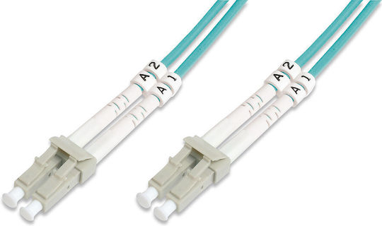 Digitus Καλώδιο Οπτικής Ίνας LC-LC 20m Τιρκουάζ 1τμχ DK-2533-20/3