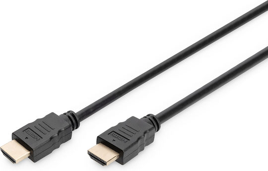 Digitus HDMI 1.4 Cable HDMI male - HDMI male 2m Μαύρο DB-330123-020-S