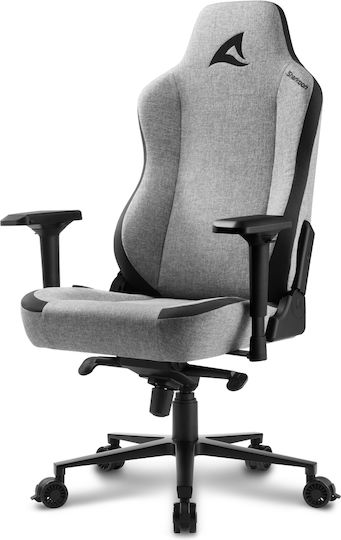 Sharkoon Skiller SGS40 Fabric Υφασμάτινη Καρέκλα Gaming με Ρυθμιζόμενα Μπράτσα Γκρι