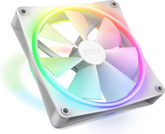 NZXT F120 RGB Duo Case Fan με Σύνδεση 4-Pin PWM Λευκό