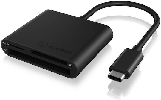 Icy Box Card Reader USB 3.0 Type-C για SD/microSD (IB-CR301-C3)