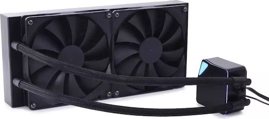 Alphacool Core Ocean T38 AIO 280mm Υδρόψυξη Επεξεργαστή Διπλού Ανεμιστήρα 140mm για Socket AM4/AM5/1700/1200/115x με ARGB Φωτισμό