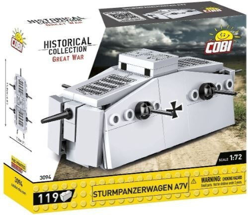 Cobi Τουβλάκια Sturmpanzerwagen A7V για 6+ Ετών 20τμχ