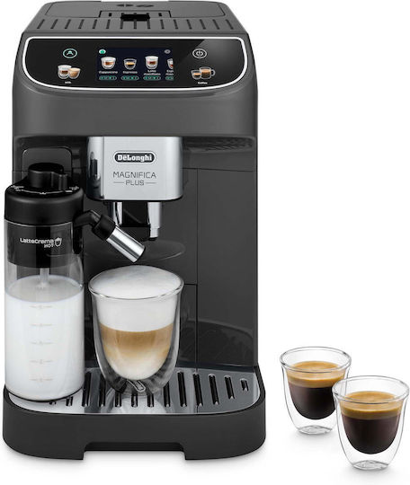 De'Longhi Magnifica Plus Αυτόματη Μηχανή Espresso 1450W Πίεσης 15bar με Μύλο Άλεσης Μαύρη