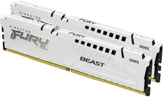 Kingston Fury Beast DDR5 με Module 1x64GB και Ταχύτητα 6000 για Desktop KF560C30BWEK2-64